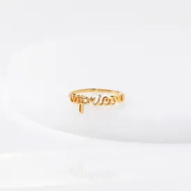 Capricorn Gold Ring