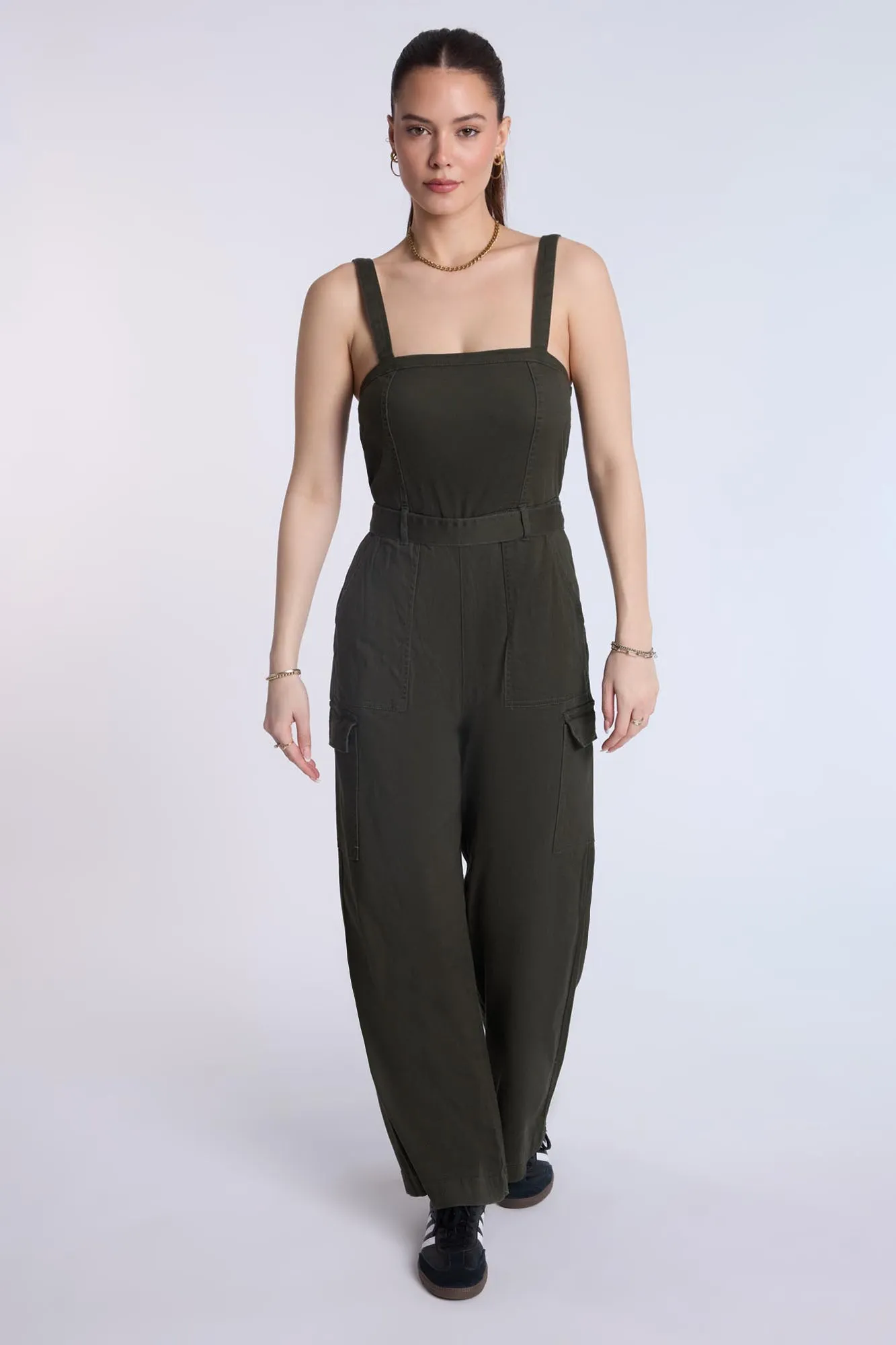 Cargo Belted Jumpsuit