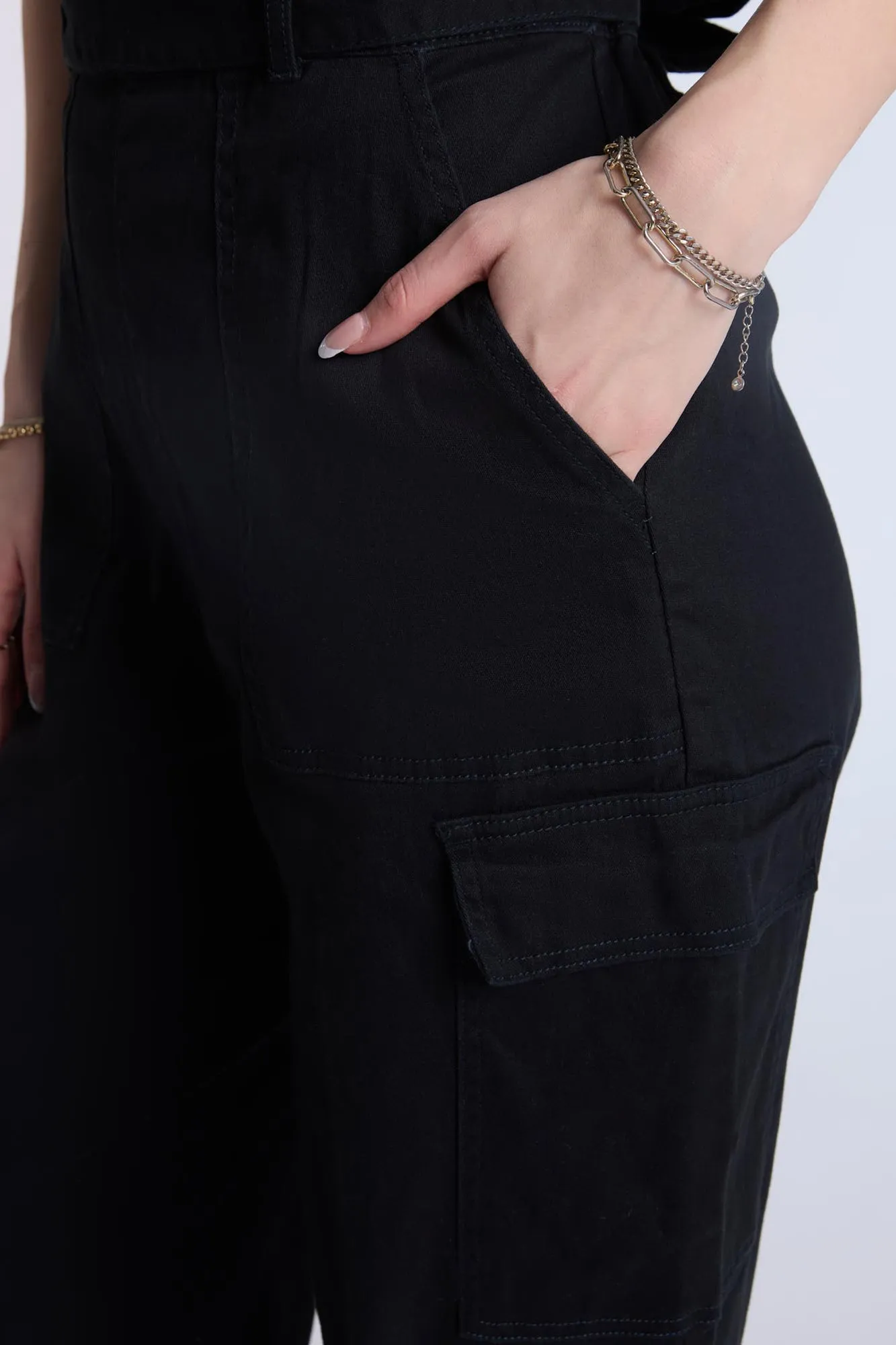 Cargo Belted Jumpsuit
