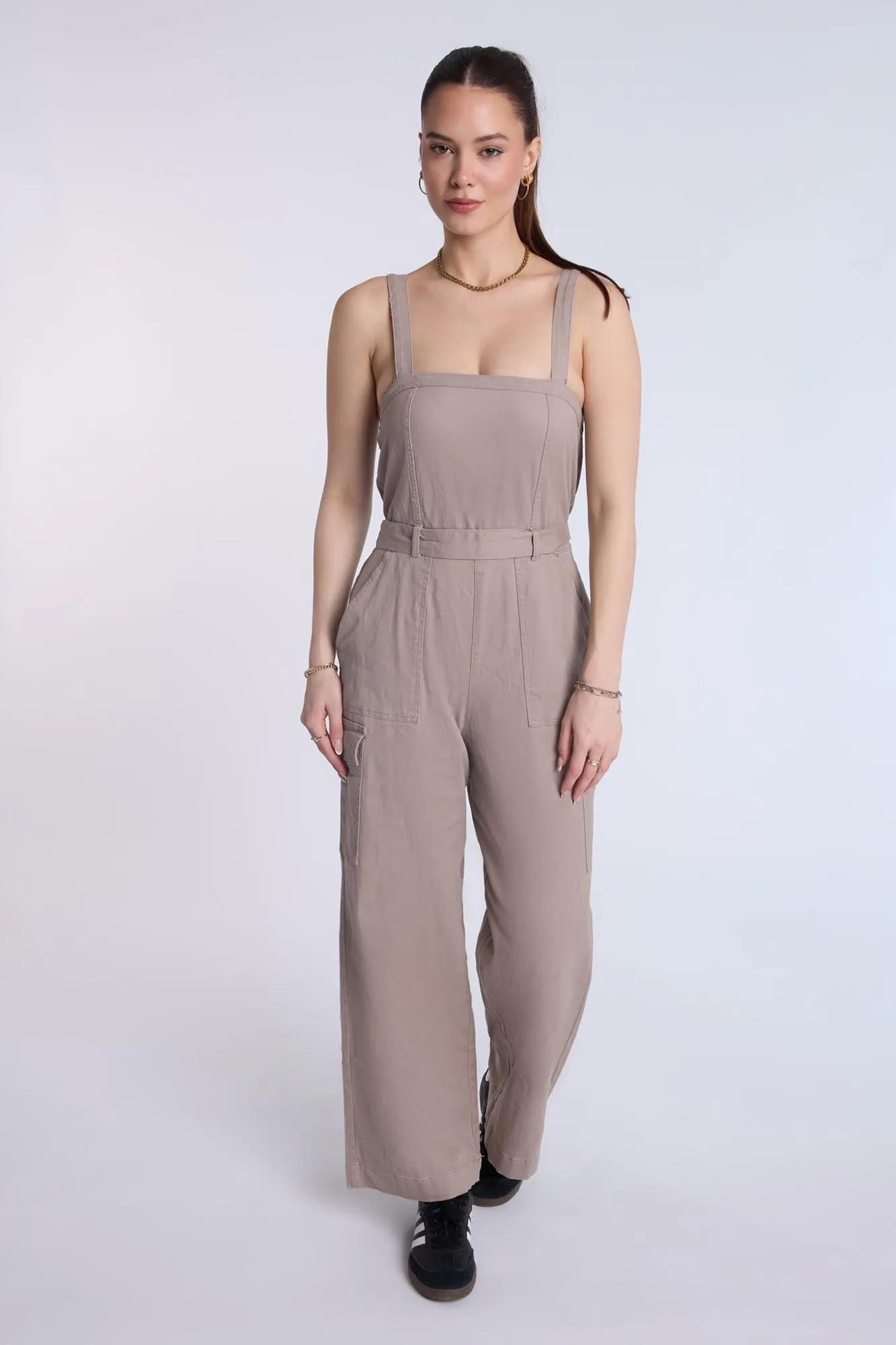 Cargo Belted Jumpsuit