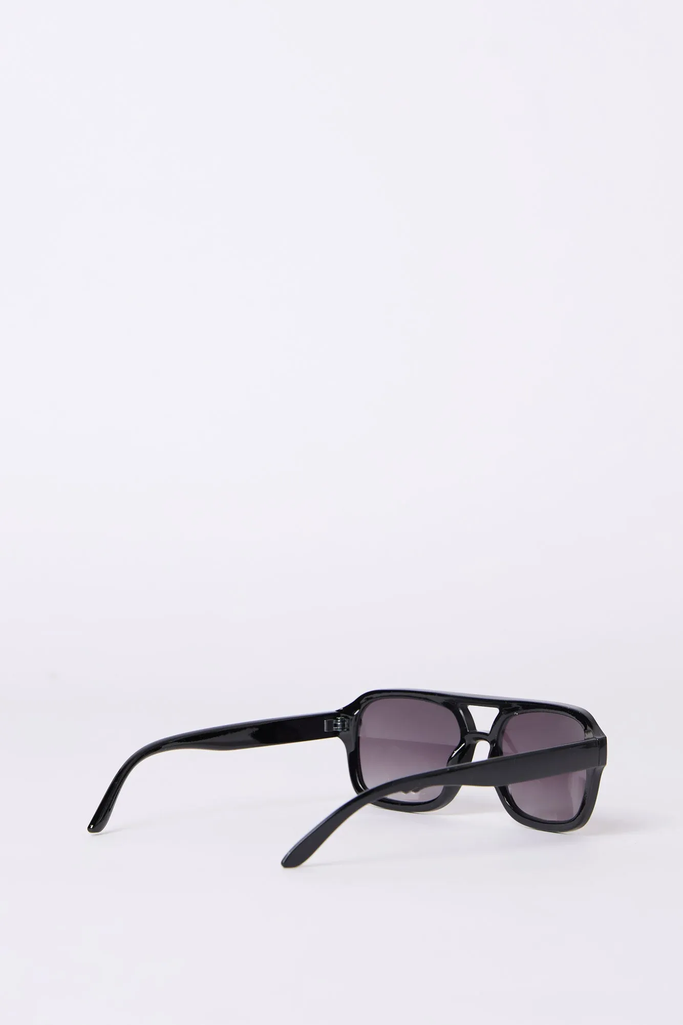 Clear Frame Rectangular Sunglasses