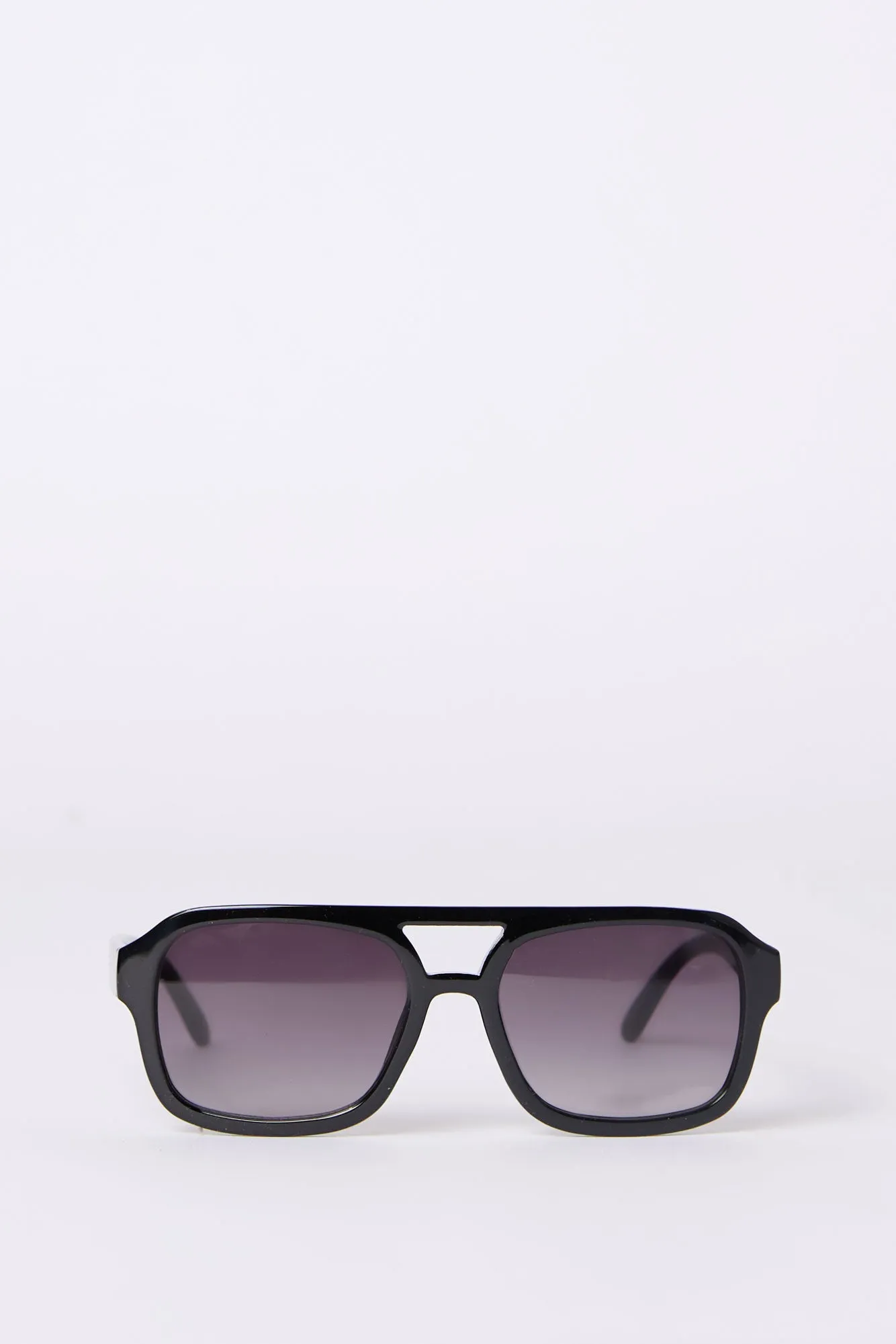 Clear Frame Rectangular Sunglasses