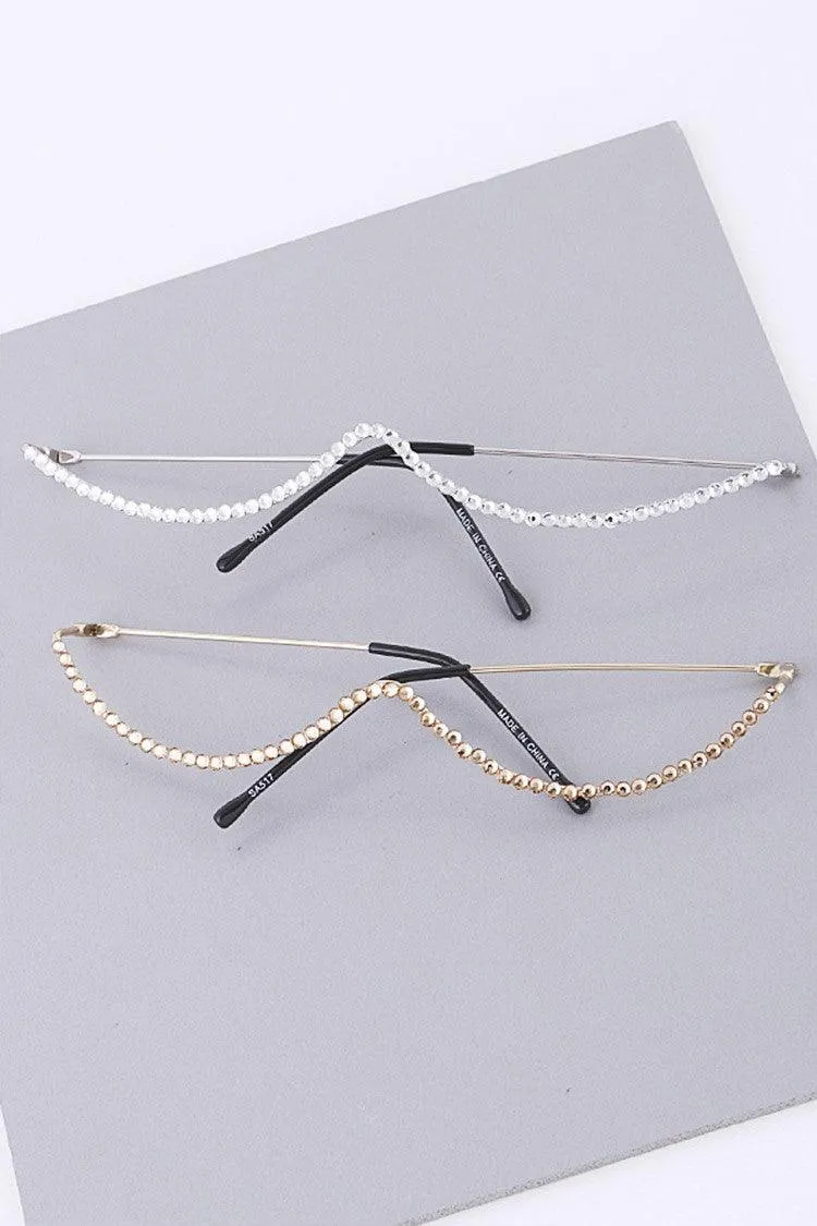 Crystal Decorative Frame Glasses