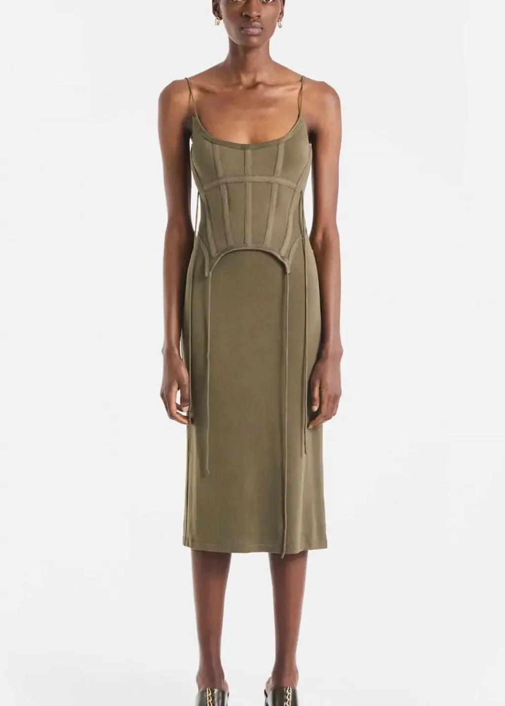 Dion Lee - Silk Jersey Corset Dress