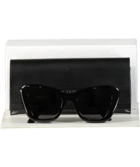 Dior Diorbobby Black / Gold B1u Cat-eye Logo Arm Sunglasses In Case And Box One Size