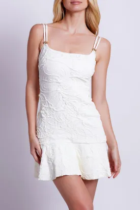 Jacquard Fitted Mini Dress