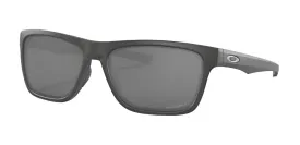 Oakley Holston Matte Dark Gray Frame - Prizm Black Lens - Polarized Sunglasses