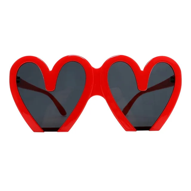 Oversize Super Heart Plastic Sunglasses
