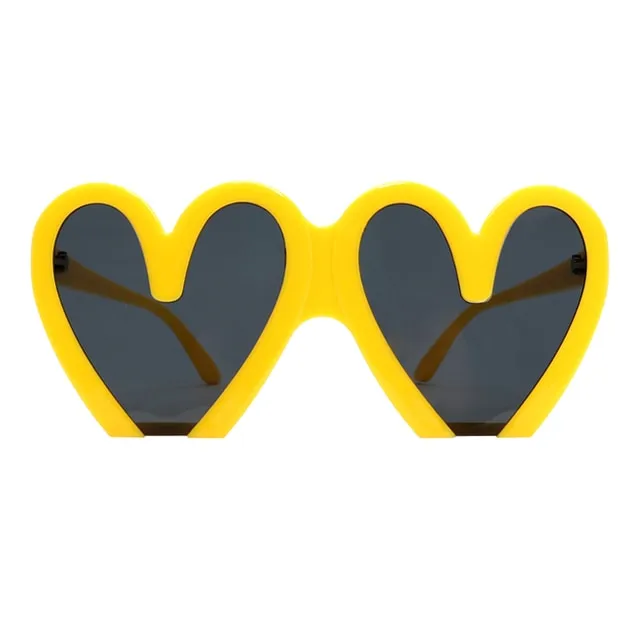 Oversize Super Heart Plastic Sunglasses