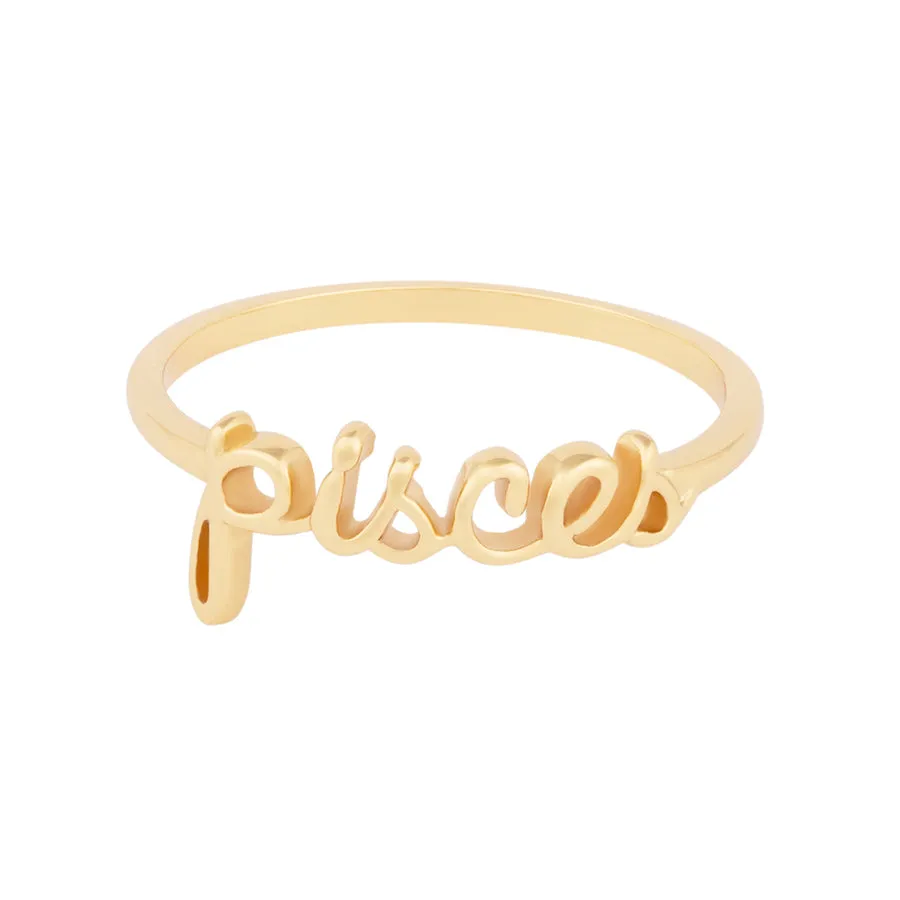 Pisces Gold Ring