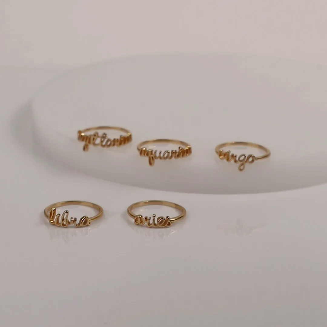 Pisces Gold Ring