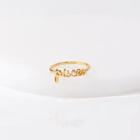 Pisces Gold Ring