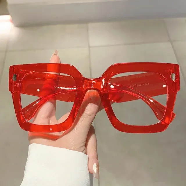 "Kimmy" Anti Blue Light Square Oversize Glasses