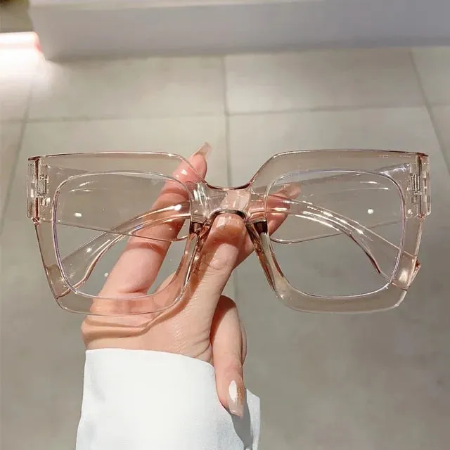 "Kimmy" Anti Blue Light Square Oversize Glasses