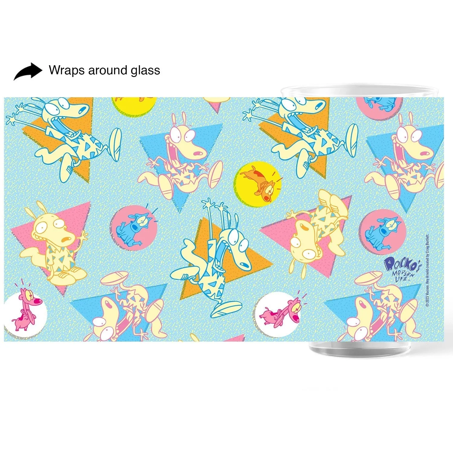 Rocko's Modern Life Pattern Pint Glass