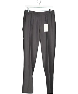Suit Supply Grey Slim Leg Straight Suit Trousers W30