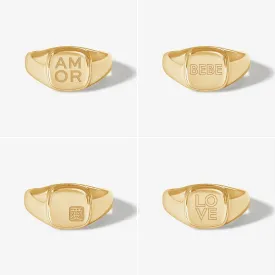 Tanner love signet ring