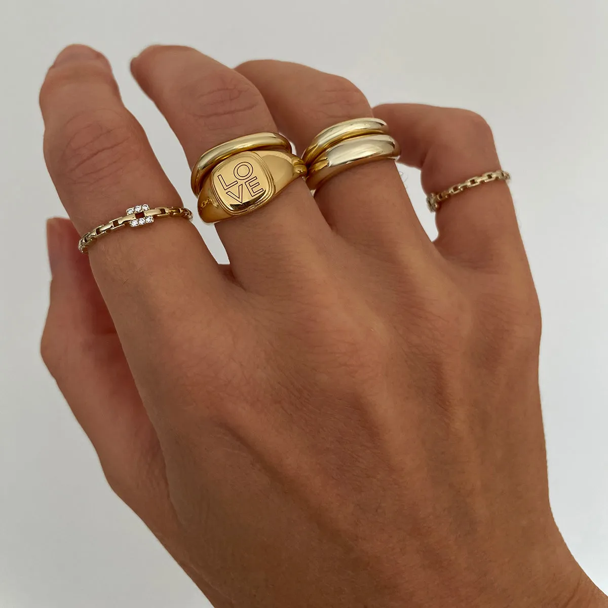 Tanner love signet ring