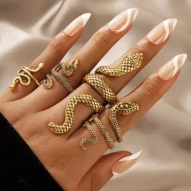 Victorian Snake Ring Set