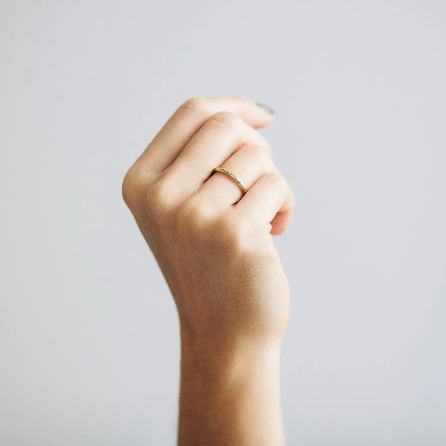 Vine Engraved Ethical Platinum Wedding Ring