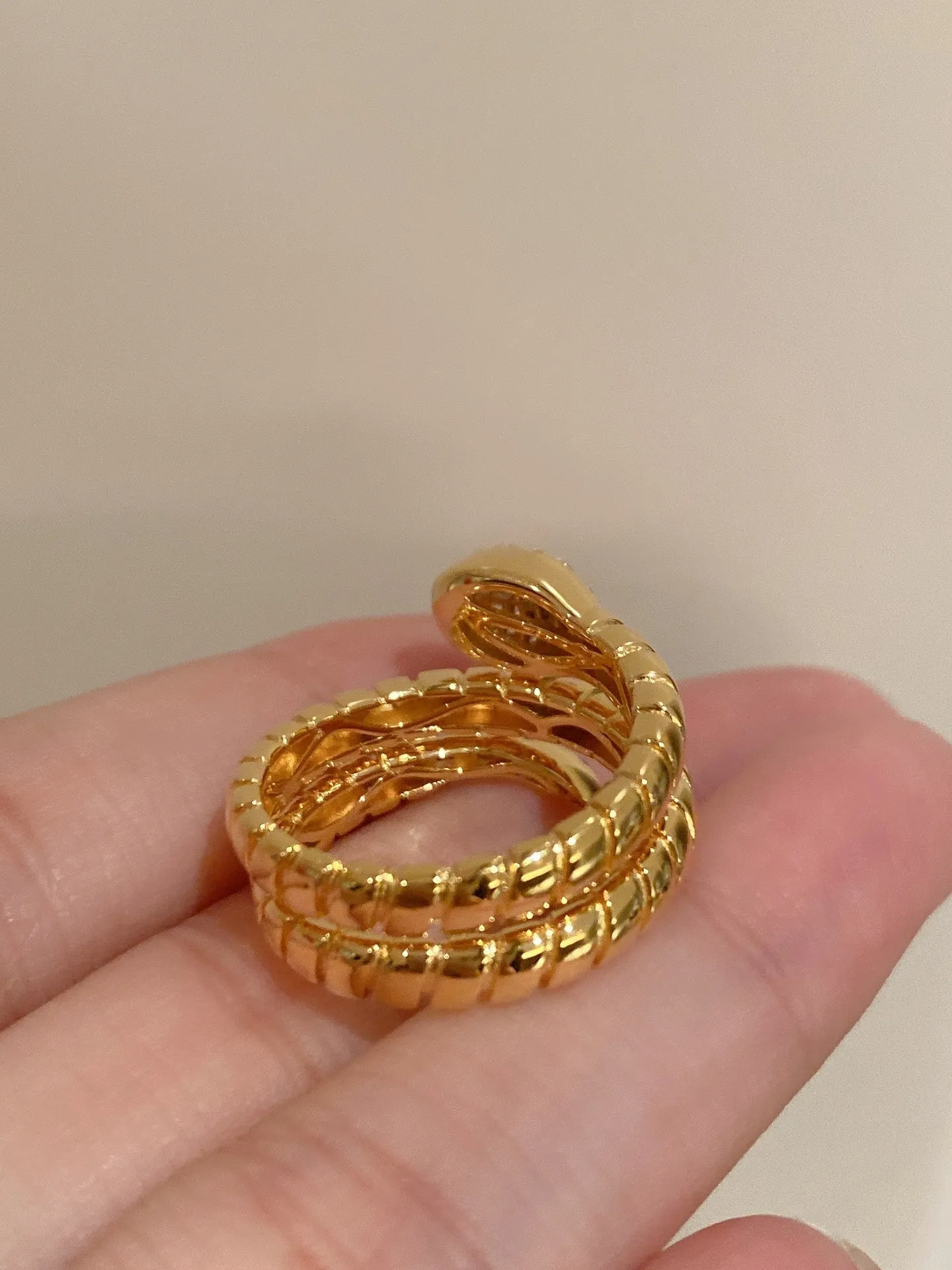 Vintage-Inspired Coiled Snake Ring